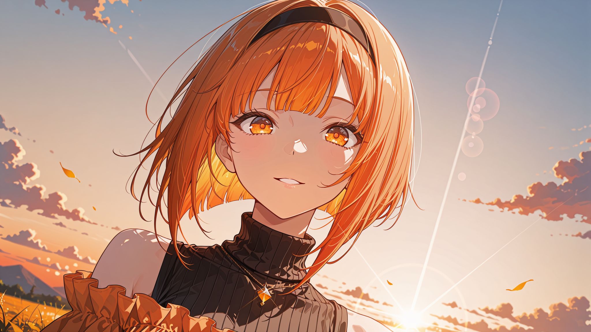 Orange-haired original artwork